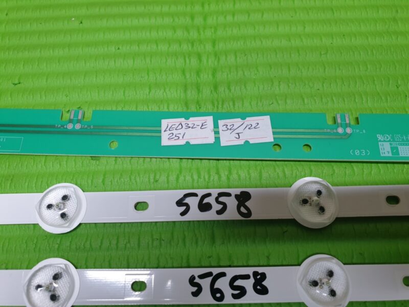 FULL LED BACK LIGHT ARRAY SET TECHNIKA LED32-E251 32/122J LC32LD135K 32W1333B TV - Image 4