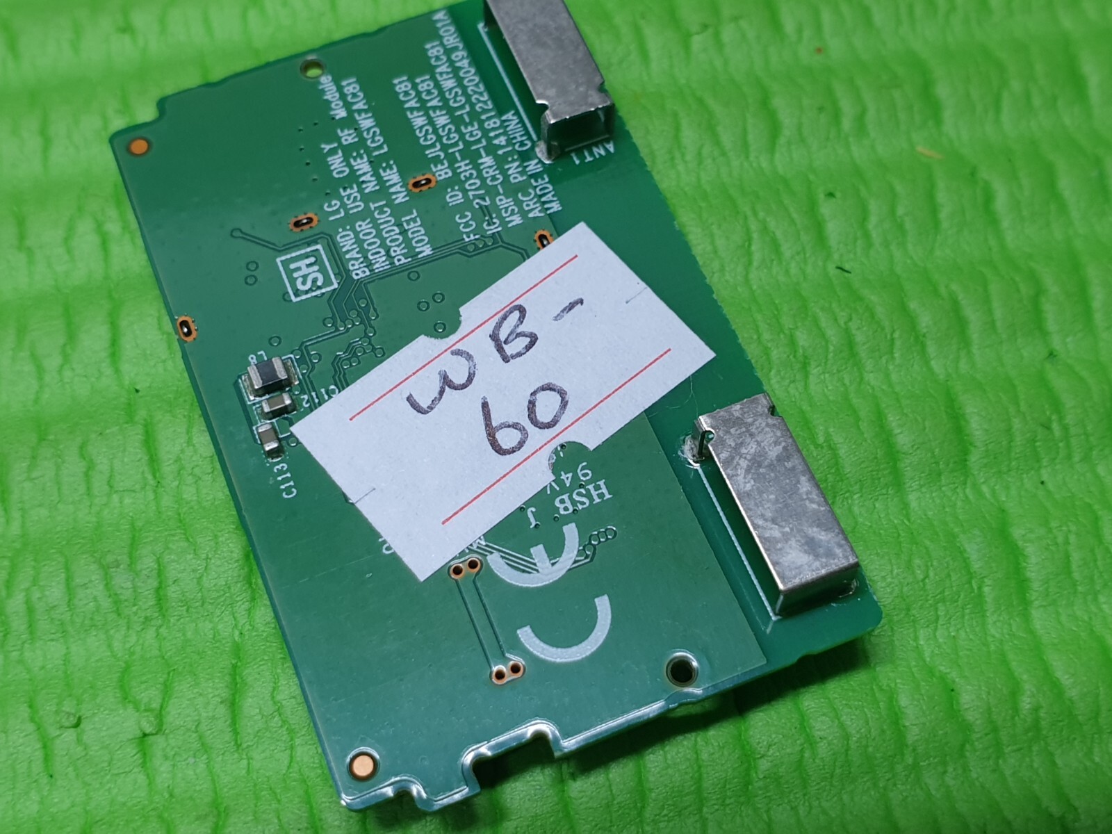 WIFI MODULE BOARD FR LG 43UM7000PLA 43" LED TV EAT64113202 2703H-LGSWFAC81 - Image 4