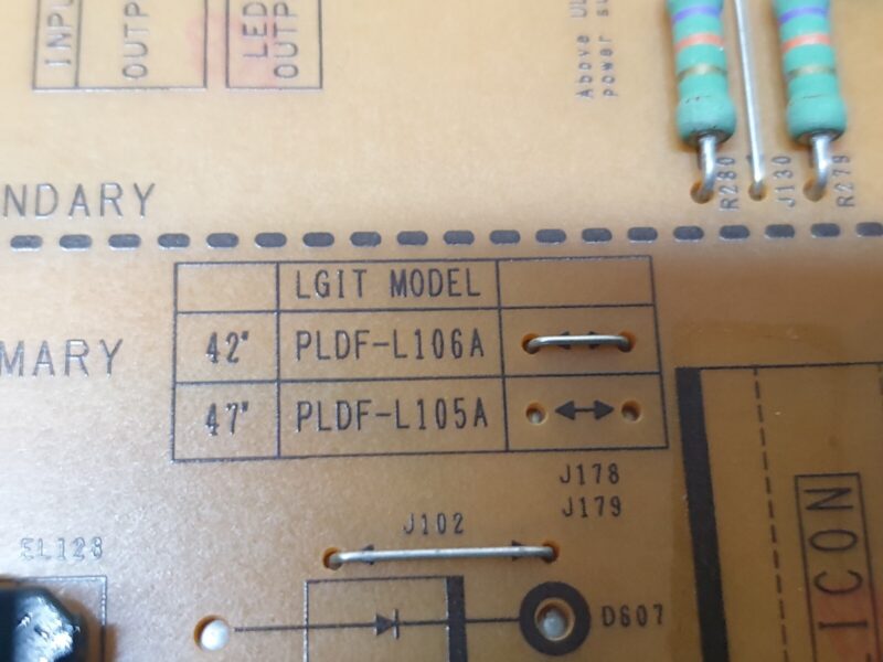 POWER SUPPLY BOARD PSU FOR LG 42LT360C 42" LED TV PLDF-L106A 3PAGC10096A-R - Image 5