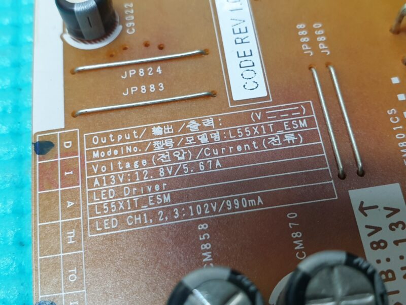 POWER SUPPLY PSU SAMSUNG UE50H6400AK LED TV BN44-00711A PSLF171X06A L55X1T_ESM - Image 3