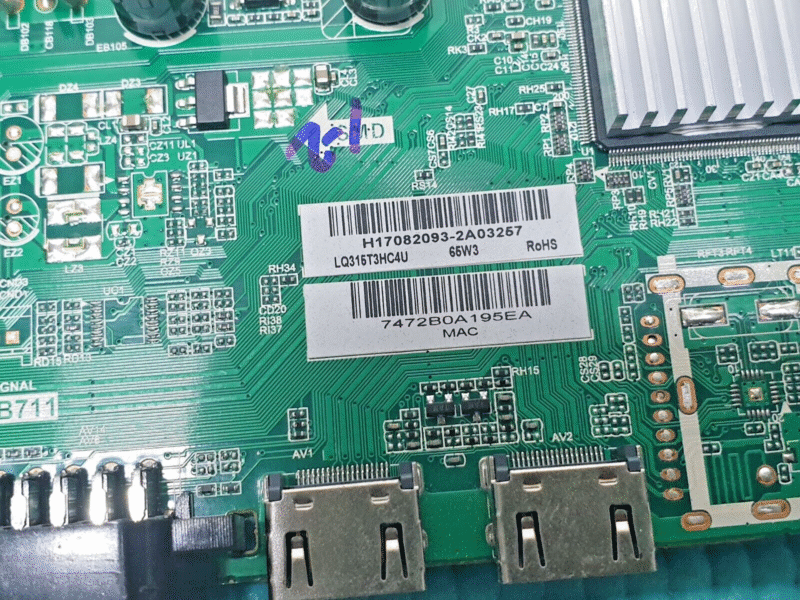 MAIN BOARD MB SHARP LC-32CHG4041K 32" LED TV TP.MS3463S.PB711 SCREEN:LQ315T3HC4U - Image 3