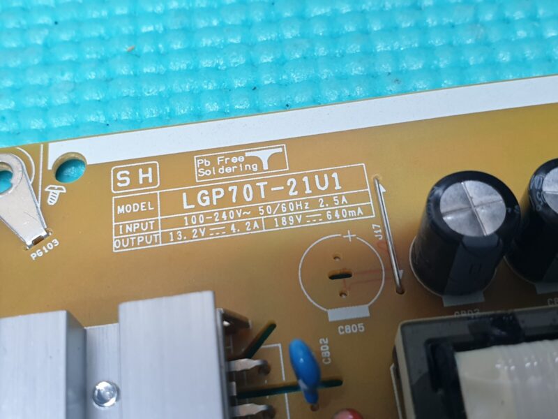 POWER SUPPLY BOARD FOR LG 70UP77006LB TV EAX69502302 EAY65895642 EPCD20CB1B - Image 2