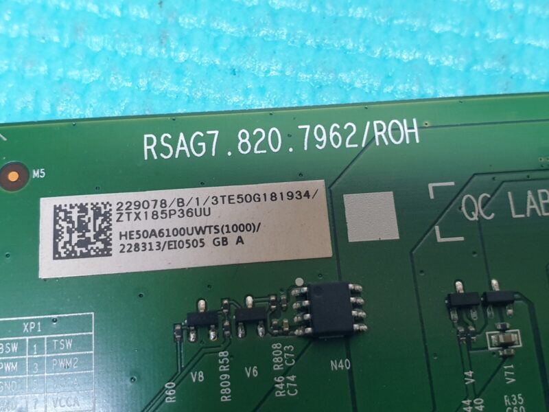 MAIN AV BOARD MB HISENSE H50AE6100UK LED TV RSAG7.820.7962/ROH SCREEN:T500QVN05 - Image 2