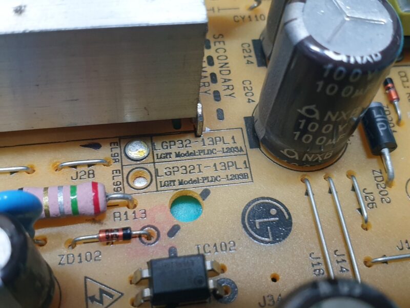 POWER SUPPLY BOARD LG 32LN575V 32" LED TV EAX64905001(2.7) EAY62810301 REV 3.0 - Image 2