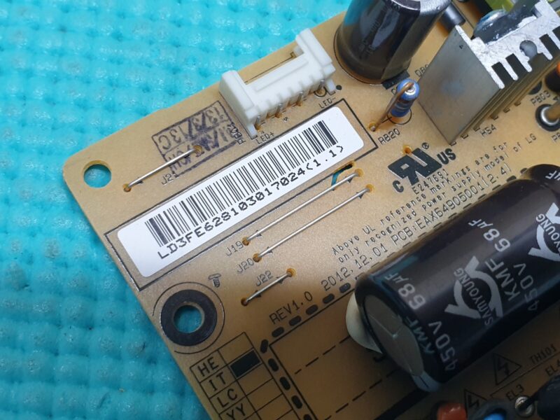 POWER SUPPLY BOARD LG 32LN575V 32" LED TV EAX64905001(2.7) EAY62810301 REV 3.0 - Image 4
