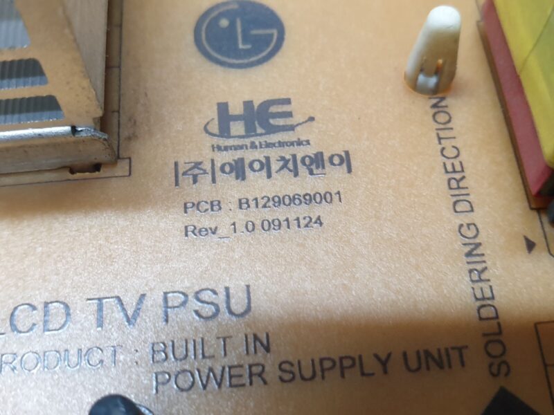 POWER SUPPLY PSU FOR LG 55LD690 55" LCD TV EAY6086900 LGP5260-10P B129069001 - Image 3