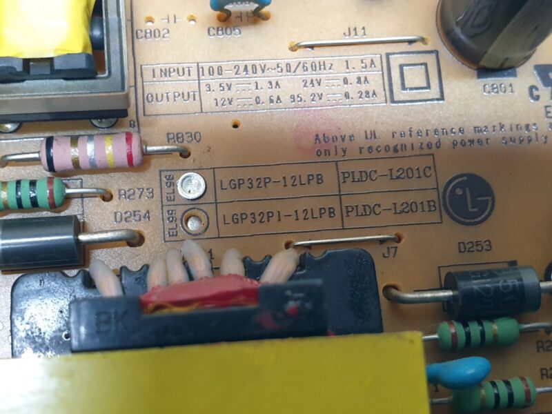 POWER SUPPLY PSU LG 32LS345T LED TV EAX65035501(1.0) LGP32P-12LPB EAY62809403 - Image 3