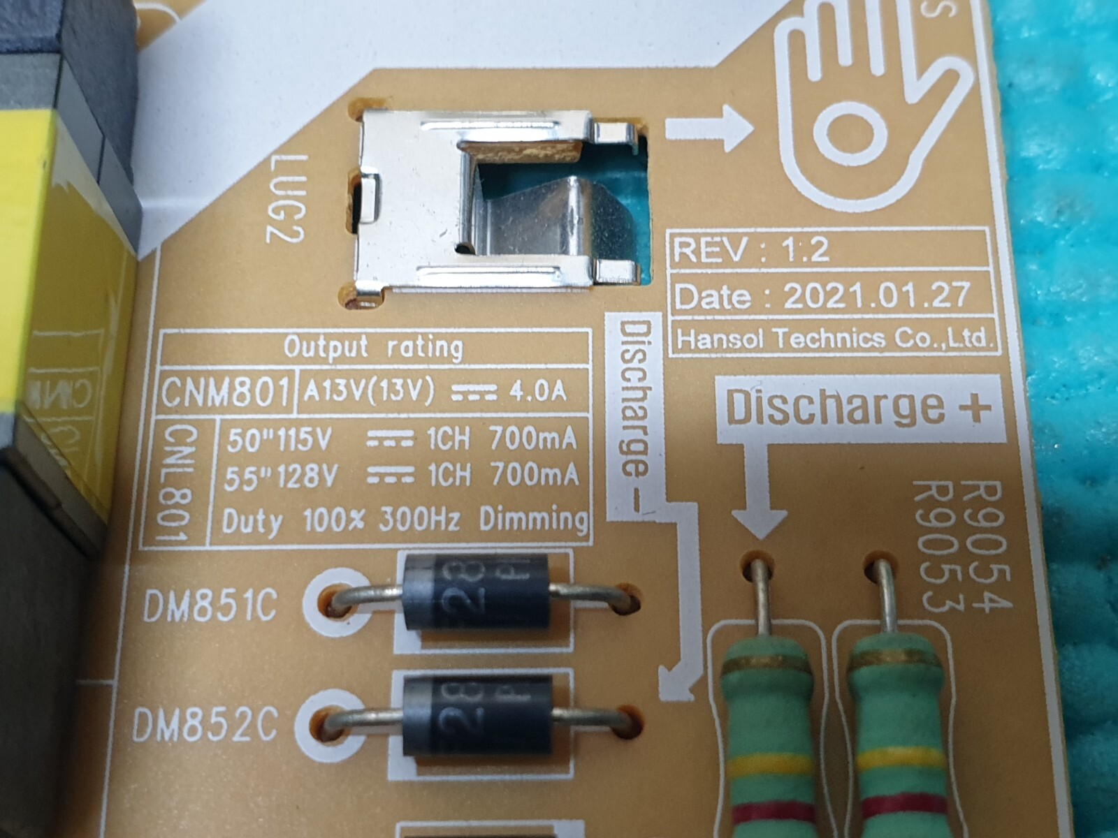 POWER SUPPLY PSU SAMSUNG UE55CU7100K LED TV 3IN1 KANT-Su2e 50/55 INCH REV 1.4 - Image 2