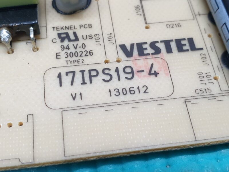 POWER SUPPLY PSU POLAROID P32LED12 32" LED TV VESTEL 17IPS19-4 23042149 - Image 2