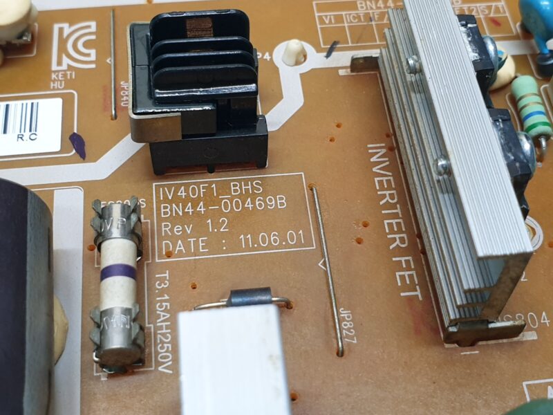 POWER SUPPLY PSU SAMSUNG LE40D503F7W 40" LCD TV BN44-00469B IV40F1_BHS REV 1.2 - Image 2