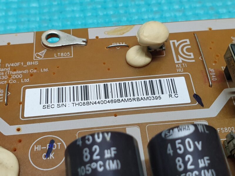 POWER SUPPLY PSU SAMSUNG LE40D503F7W 40" LCD TV BN44-00469B IV40F1_BHS REV 1.2 - Image 3