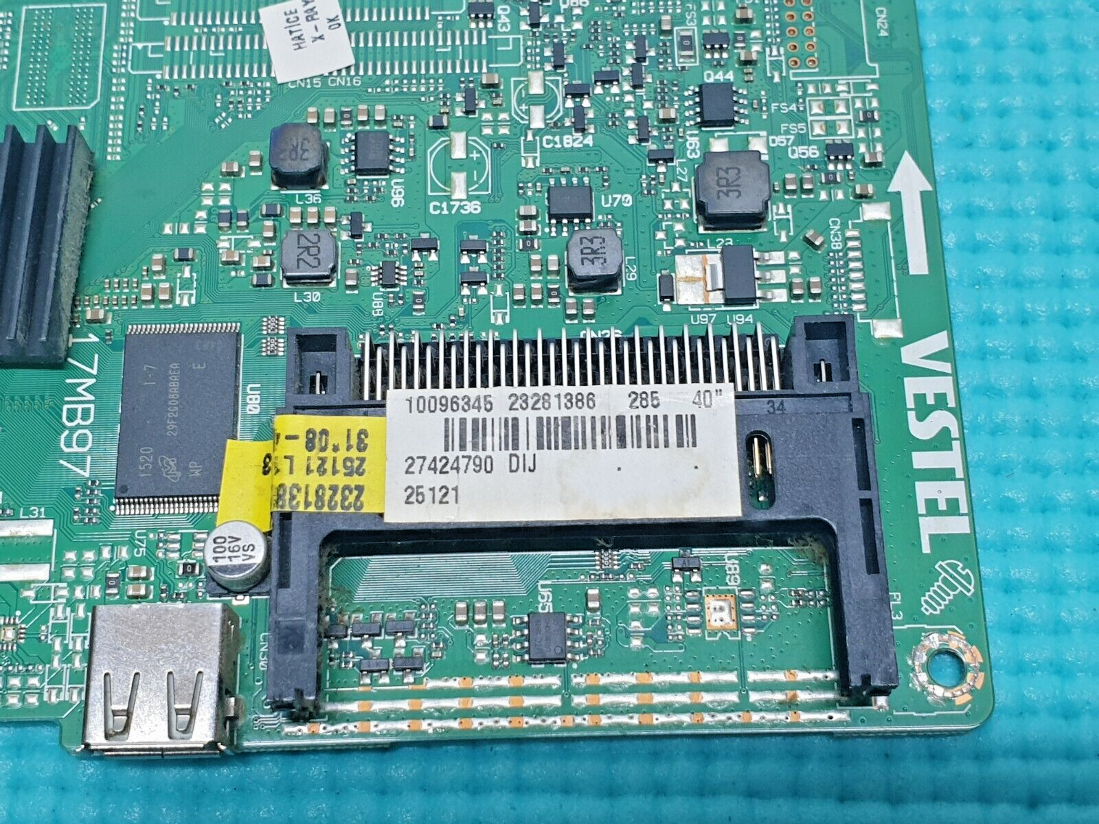 MAIN BOARD MB PANASONIC TX-40C300B TV VESTLE 17MB97 23281386 SCREEN:LSC400HM10 - Image 4