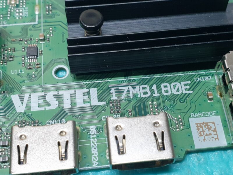 MAIN AV BOARD MB HITACHI 58HK6200U TV VESTEL 17MB180E 23757286 SCREEN:CC580PV5D - Image 2
