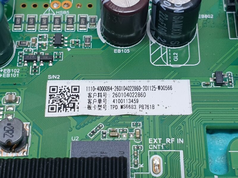 MAIN AV BOARD MB CELLO C4320G/ZG0234 LED TV TPD.MS6683.PB761 SCREEN:HKC5120CT - Image 3