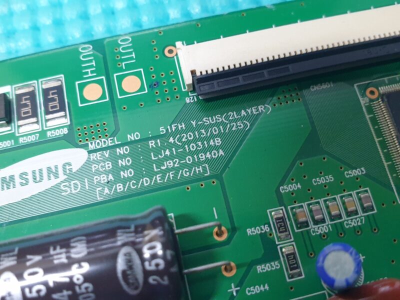 YSUS Y-MAIN BOARD SAMSUNG PE51F4900AK 51" PLASMA TV LJ41-10314B LJ92-01940A BA6 - Image 2