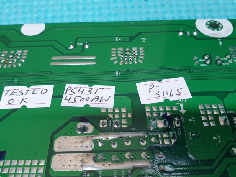 YSUS Y-MAIN BOARD SAMSUNG PS43F4500AW 43" PLASMA TV LJ41-10342A LJ92-01948A - Image 4