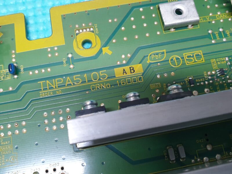 YSUS BOARD FOR PANASONIC TX-P50U20B 50" PLASMA TV TXNSC11FEK50 TNPA5105 AB 1 SC - Image 2