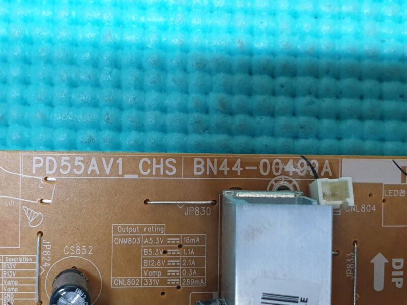 POWER SUPPLY PSU SAMSUNG UE50EH5300K 50" TV BN44-00499A PD55AV1_CHS REV: 1.3 - Image 2