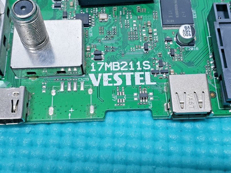 MAIN AV BOARD MB TOSHIBA 32WK3A63DB TV VESTEL 17MB211S 23653156 SCREEN:PT320AT02 - Image 4