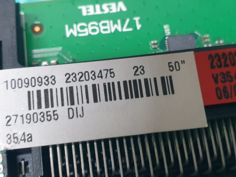 MAIN BOARD MB BUSH ELED50240FHDCNTD3D TV VESTEL 17MB95M 23203475 SCREEN:LC500EUJ - Image 3