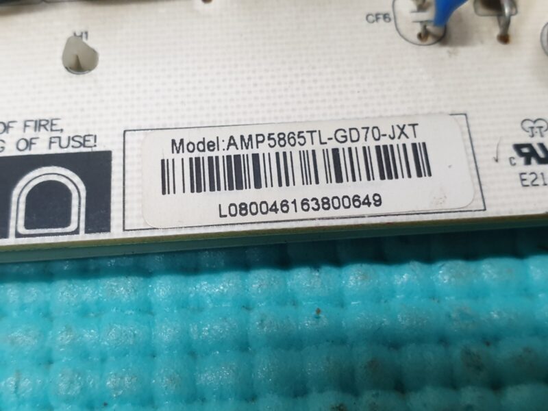 POWER SUPPLY PSU FOR LINSAR 65UHD110 65" TV AMP5865TL-GD70-JXT REV:1.0 - Image 3
