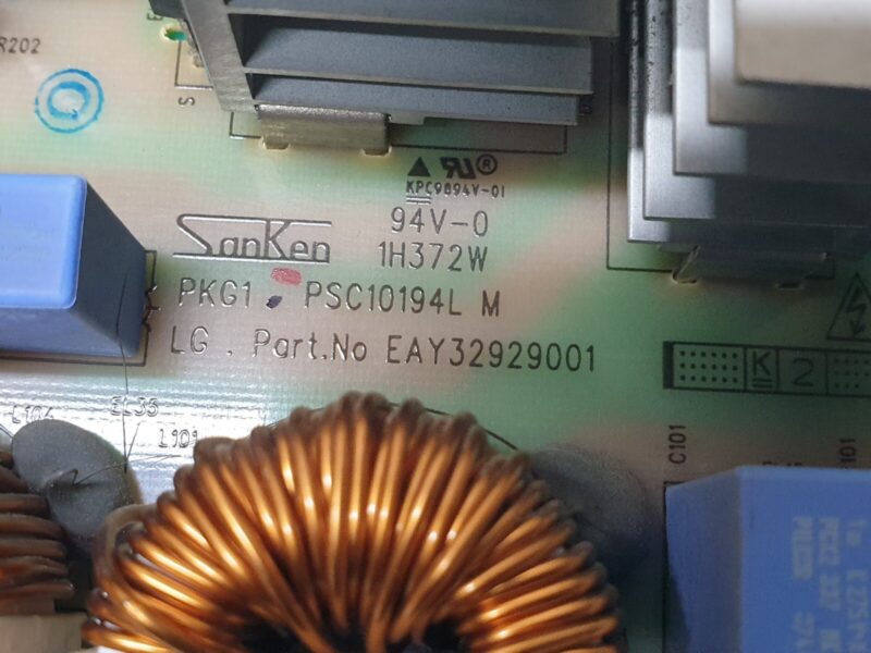 POWER SUPPLY BOARD UNIT PSU FOR  LG 50PC55 50" PLASMA TV EAY32929001 PSC10194L - Image 2