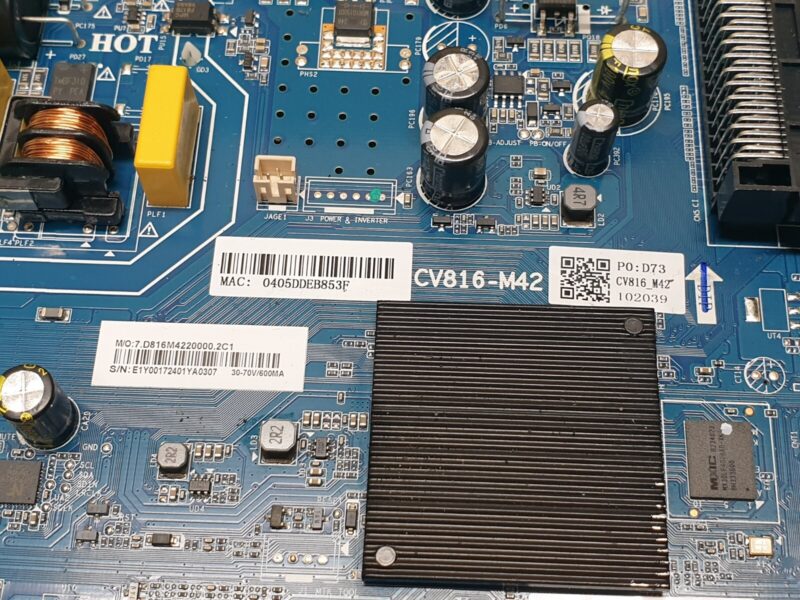 MAIN AV BOARD MB POLAROID P32RR1314U 32" LED TV CV816-M42 SCREEN:ST3151A07-2 - Image 3