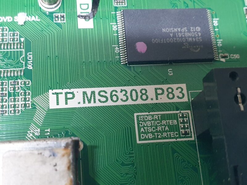 MAIN AV BOARD MB BLAUPUNKT 40/133Z-WB 40" LED TV TP.MS6308.P83 SCREEN:LSC400HN01 - Image 2