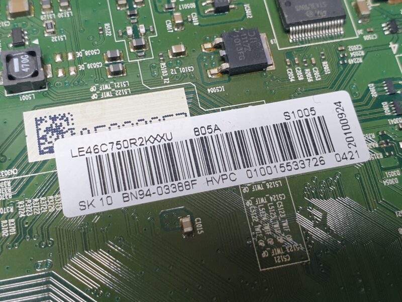 MAIN BOARD MB SAMSUNG LE46C750R2K TV BN41-01423B BN94-03388F SCREEN:LTF460HQ01 - Image 3