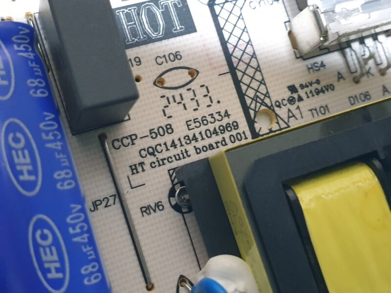 POWER SUPPLY BOARD PSU LG 43LQ6006LA LED TV DLBB568 REV:0.3 CQC14134104969 - Image 3