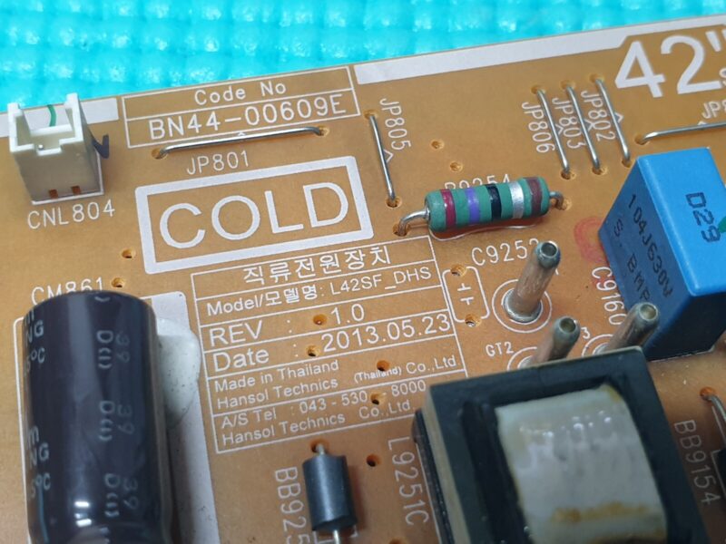 POWER SUPPLY PSU SAMSUNG UE40F5000AK LED TV BN44-00609E REV 1.0 L42SF_DHS - Image 2