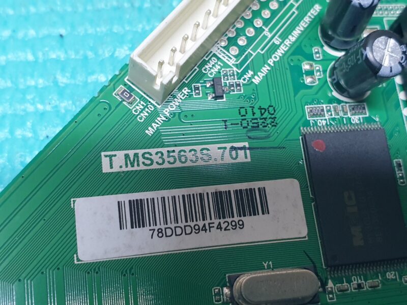 MAIN AV BOARD MB POLAROID P43FN0038K 43" LED TV T.MS3563S.701 SCREEN:LC430DUY - Image 2