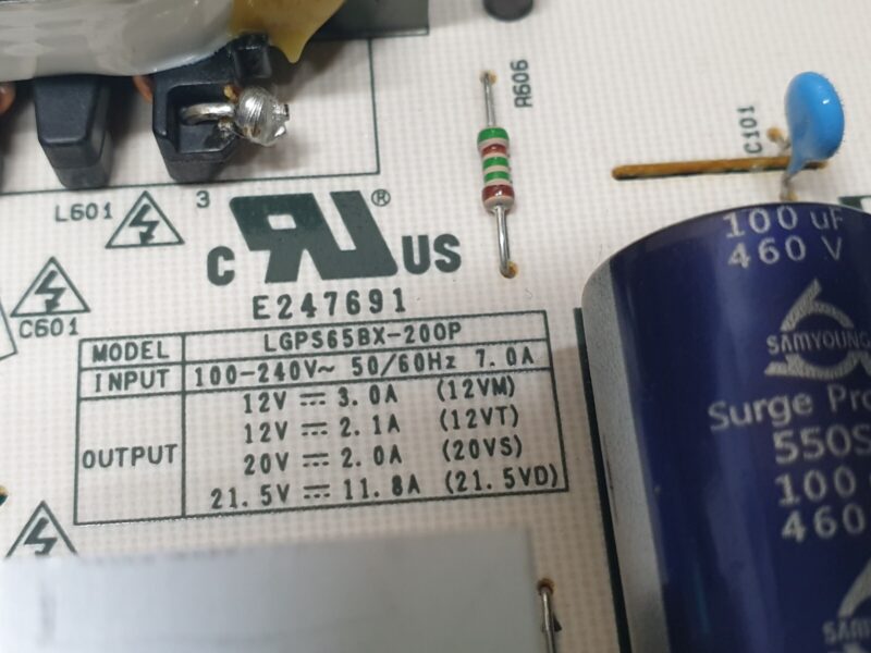 POWER SUPPLY PSU FOR LG OLED65A26LA 65" TV EAX69569803(1.0) EAY33783601 REV 1.0 - Image 4