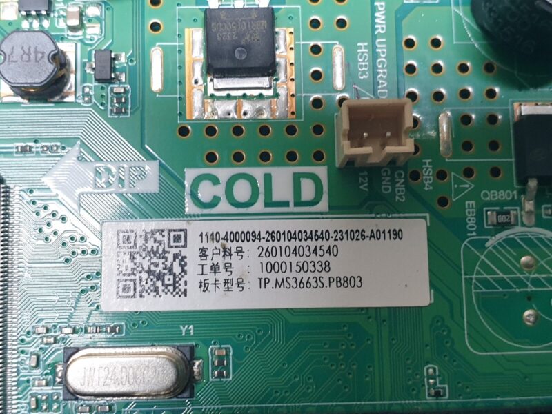 MAIN AV BOARD MB RCA RB32HD1 32" LED TV TP.MS3663S.PB803 SCREEN:T320XVN02 - Image 3