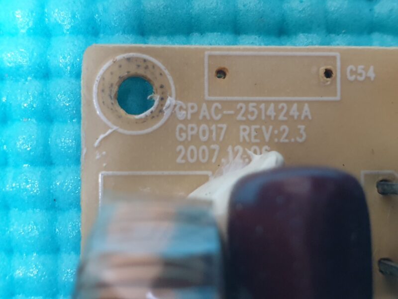 ORIGNAL POWER SUPPLY PSU F0R FOEHN & HIRSCH FH-37LMG 37" TV GPAC-251424A REV:2.3 - Image 3