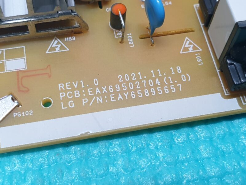 POWER SUPPLY PSU FOR LG 50UQ81006LB LED TV EAX69502704(1.0) EAY65895657 REV1.0 - Image 2