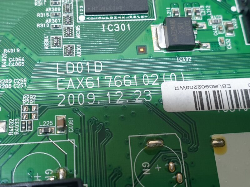 MAIN BOARD MB LG 37LE5300 LED TV EAX61766102 (0) EBU60902209WR SCREEN:T370HW04 - Image 2