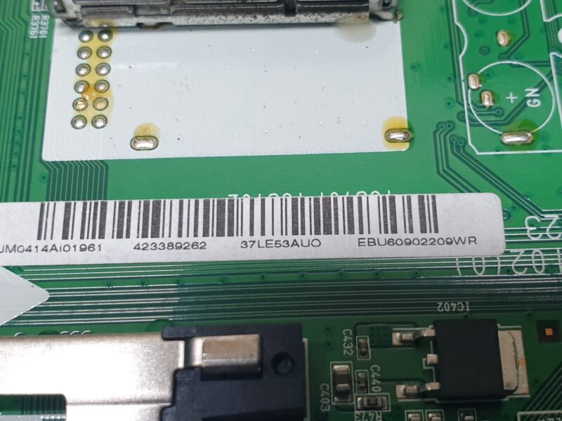 MAIN BOARD MB LG 37LE5300 LED TV EAX61766102 (0) EBU60902209WR SCREEN:T370HW04 - Image 3