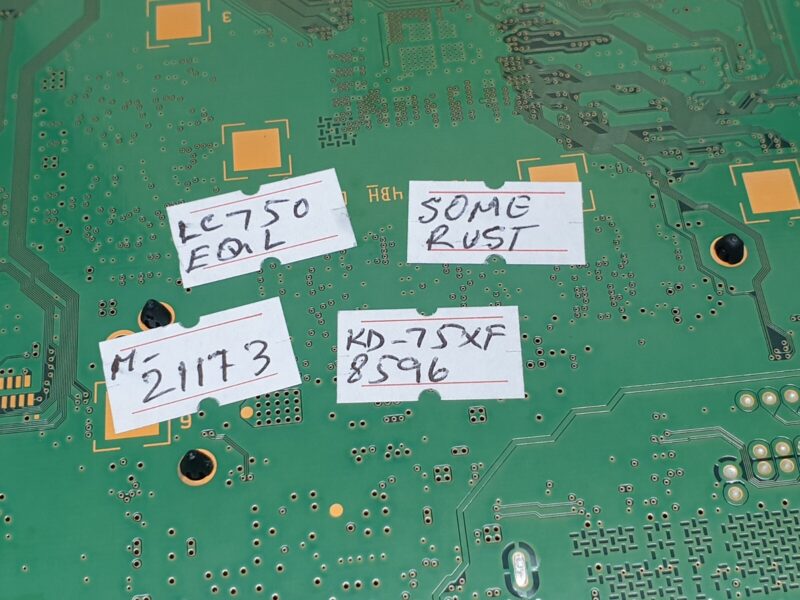 MAIN BOARD MB SONY KD-75XF8596 75" LED TV 1-982-627-11 YA03029AA SCREEN:LC750EQL - Image 6