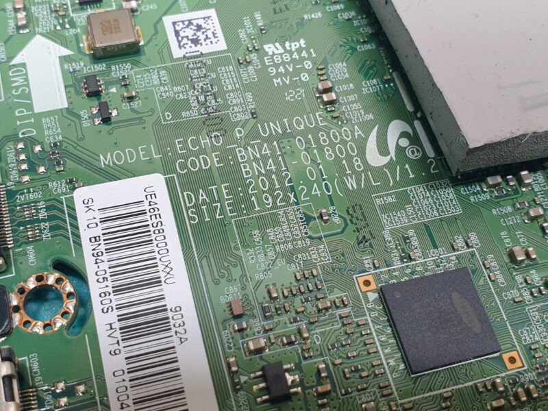 MAIN AV BOARD MB SAMSUNG UE46ES8000U TV BN94-05160S BN41-01800 SCREEN:LTJ460HQ10 - Image 2