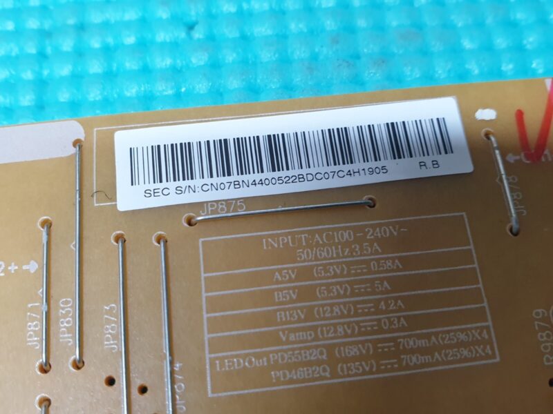 POWER SUPPLY BOARD PSU SAMSUNG UE46ES8000U LED TV BN44-00522B PD46B2Q_CDY - Image 4