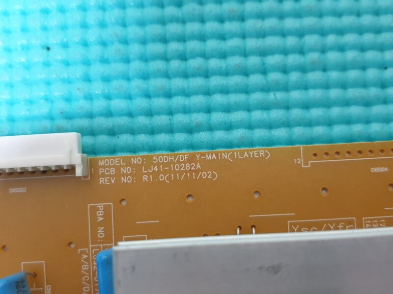 YSUS BOARD FOR SAMSUNG PS51D495A2W 51" PLASMA TV LJ41-10282A LJ92-01760A - Image 2