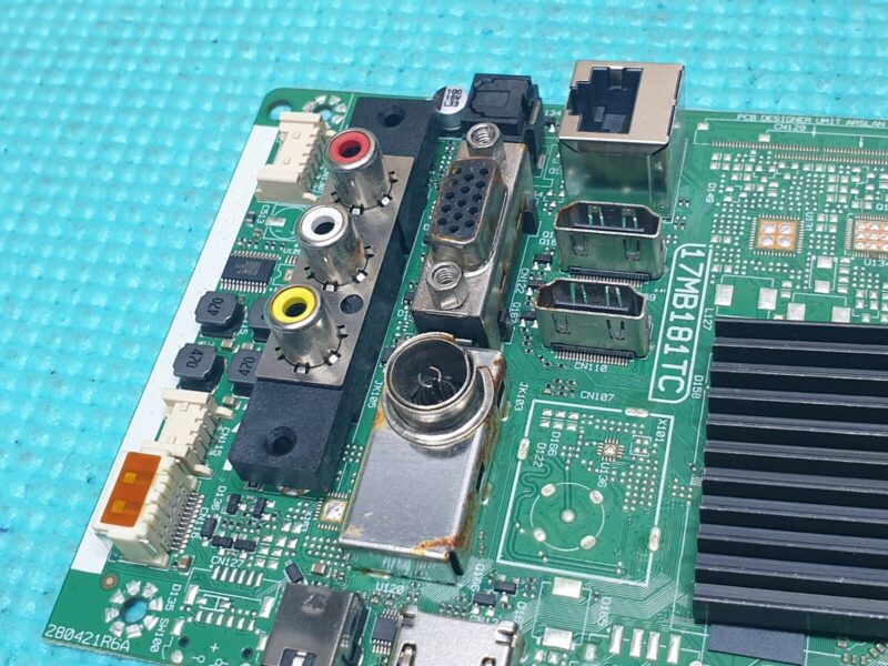 MAIN AV BOARD MB BUSH DLED40FHDS TV VESTEL 17MB181TC 23843013 SCREEN:V400HJ9-PE1 - Image 2