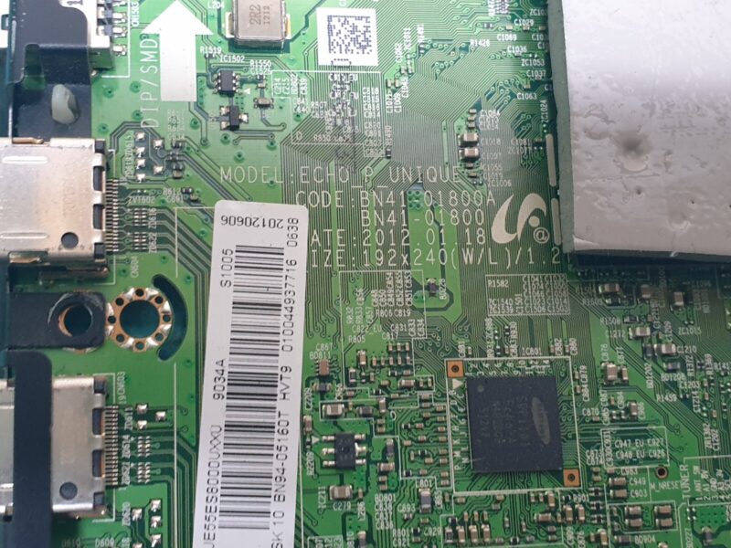 MAIN AV BOARD MB SAMSUNG UE55ES8000U TV BN94-05160S BN41-01800 SCREEN:LTJ550HQ16 - Image 2
