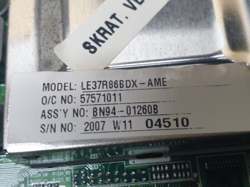 MAIN BOARD MB SAMSUNG LE37RD88BD LCD TV BN41-00813B BN94-01121C SCREEN:T370XW02 - Image 3