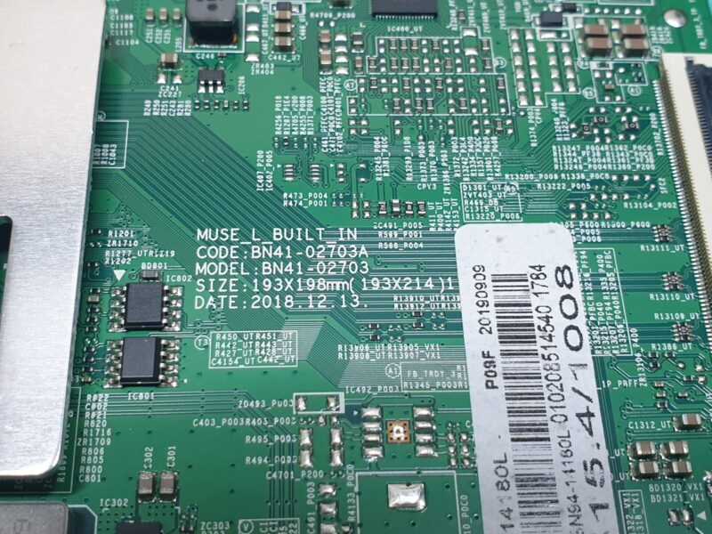 MAIN AV BOARD MB SAMSUNG UE65RU7100K TV BN41-02703A BN94-14180L SCREEN:HV650QUB - Image 3