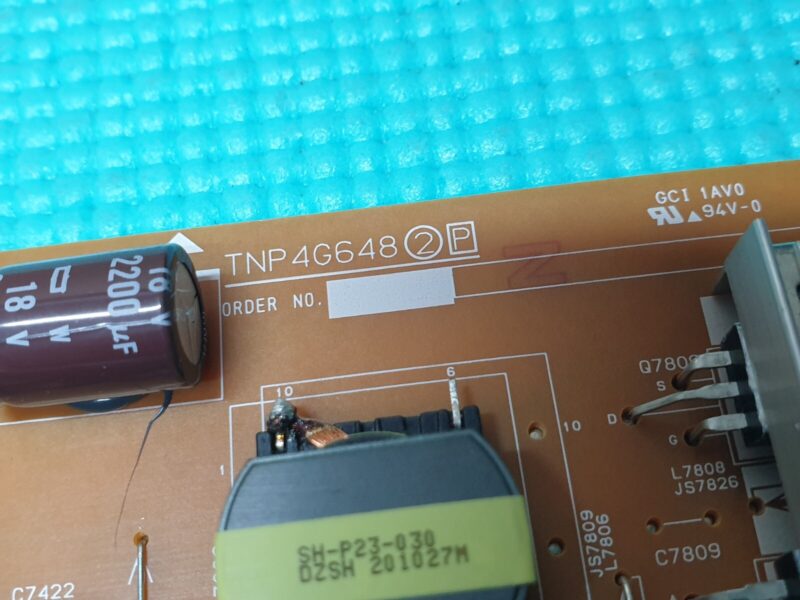 POWER SUPPLY BOARD PSU PANASONIC TX-58HX820B 58" LED TV TZRNP01BQXE TNP4G648 2 P - Image 2