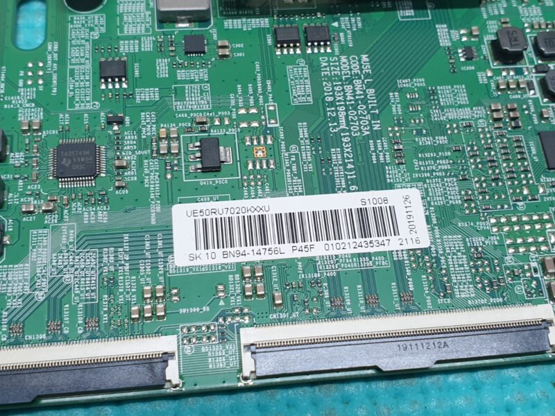 MAIN AV BOARD MB SAMSUNG UE50RU7020K TV BN41-02703C BN94-14756L SCREEN:T500QVN03 - Image 4