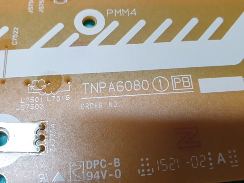 POWER SUPPLY BOARD PSU PANASONIC TX-65CR852B 65" LED TV TNPA6080 1 PB TXNPB1JZVB - Image 2