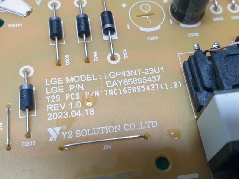 POWER SUPPLY PSU FOR LG 43QNED756RA QLED TV EAY65895437 REV 1.0 LGP43NT-23U1 - Image 2